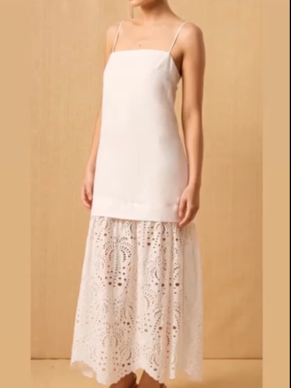 Mon Renn Agua Anglaise Maxi Dress